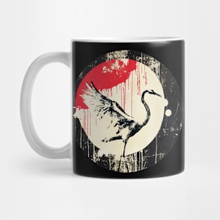 Heron Vintage abstract street art Mug